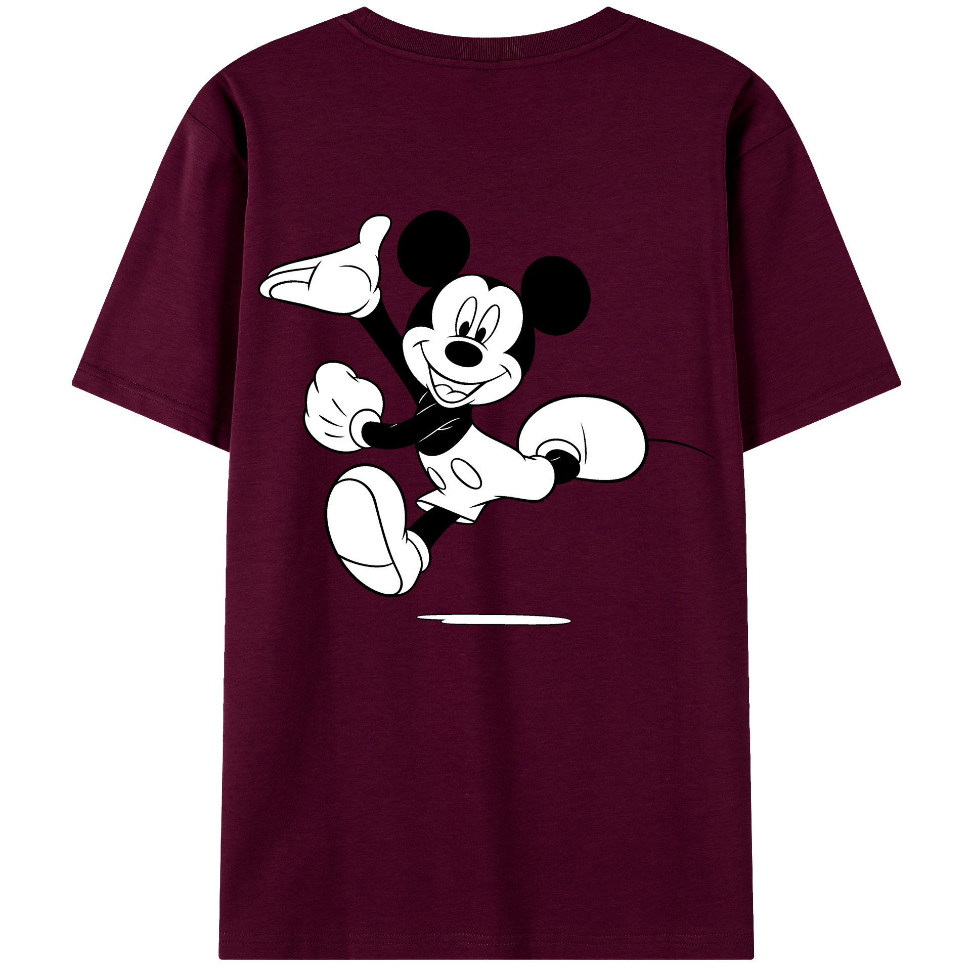 （画像用） ミッキーマウス Mickey Mouse レディース半袖Tシャツ(バックプリント)
